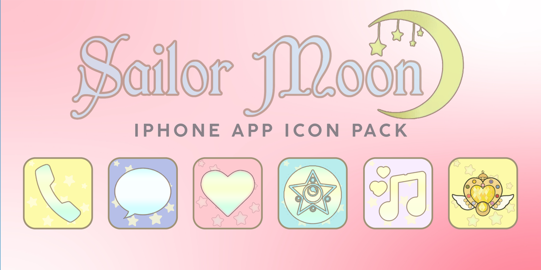 Give Your Phone a Magical Makeover with the Sailor Moon Icon Pack for iOS & Android