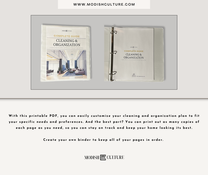 Complete Guide to Cleaning & Organization | PRINTABLE PDF