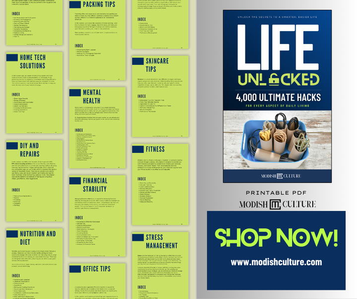 Life Unlocked: 4,000 Ultimate Hacks for Every Aspect of Daily Living | PRINTABLE PDF