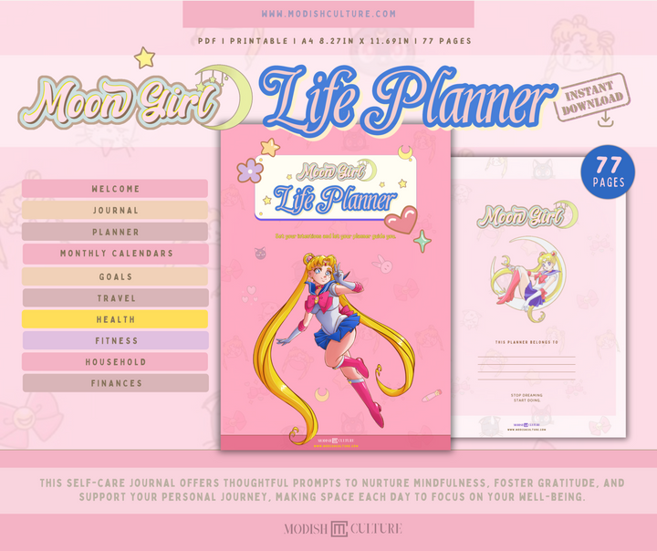 Moon Girl Life Planner | PRINTABLE PDF