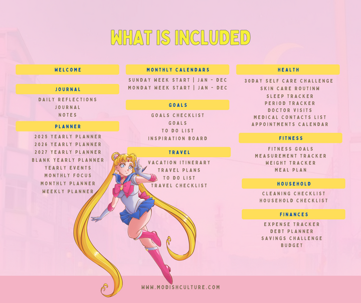 Moon Girl Life Planner | PRINTABLE PDF
