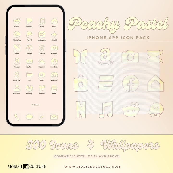 Peachy Pastel App Icon Theme
