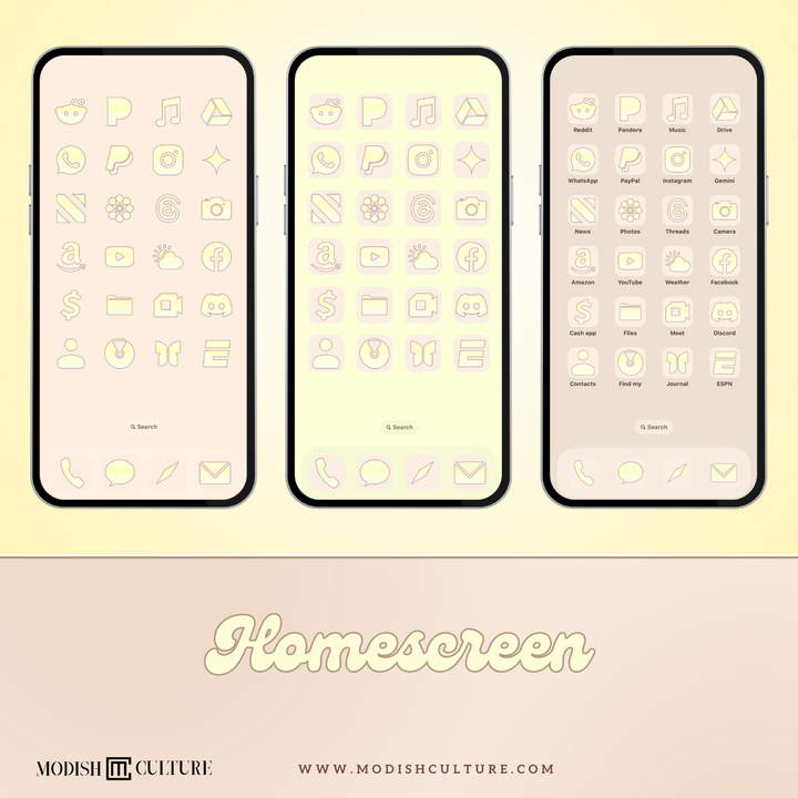 Peachy Pastel App Icon Theme