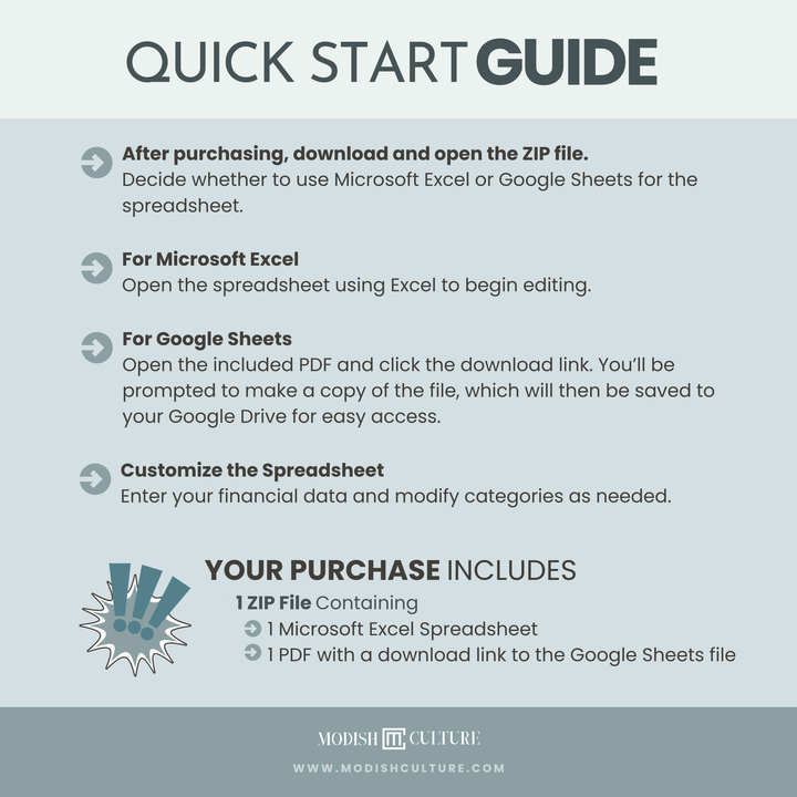 Personal Finance Tracker Template | Microsoft Excel Spreadsheet | Google Sheets