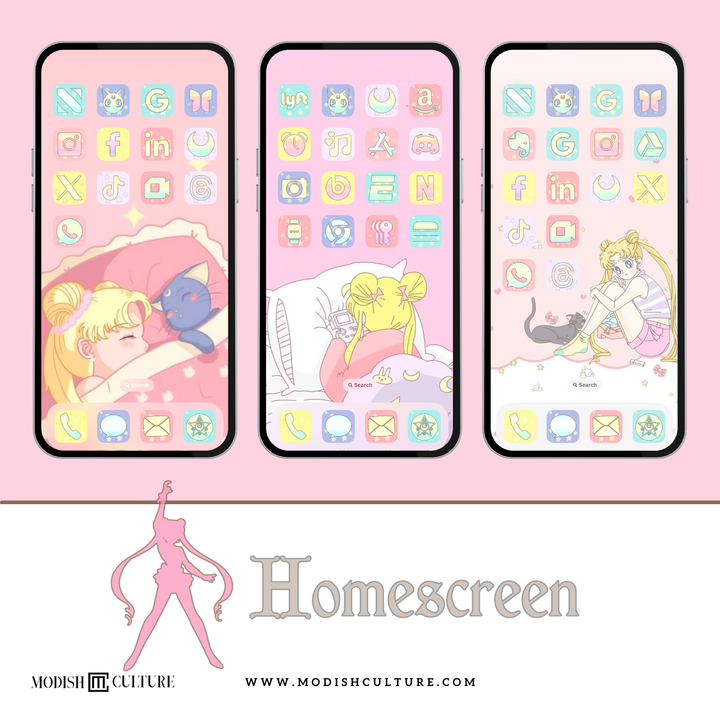 Sailor Moon iPhone App Icon Pack