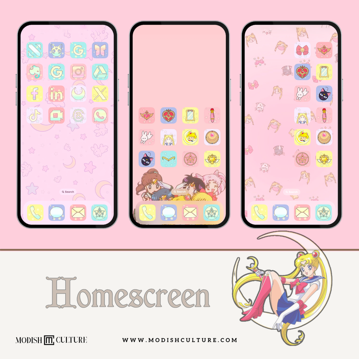 Sailor Moon iPhone App Icon Pack