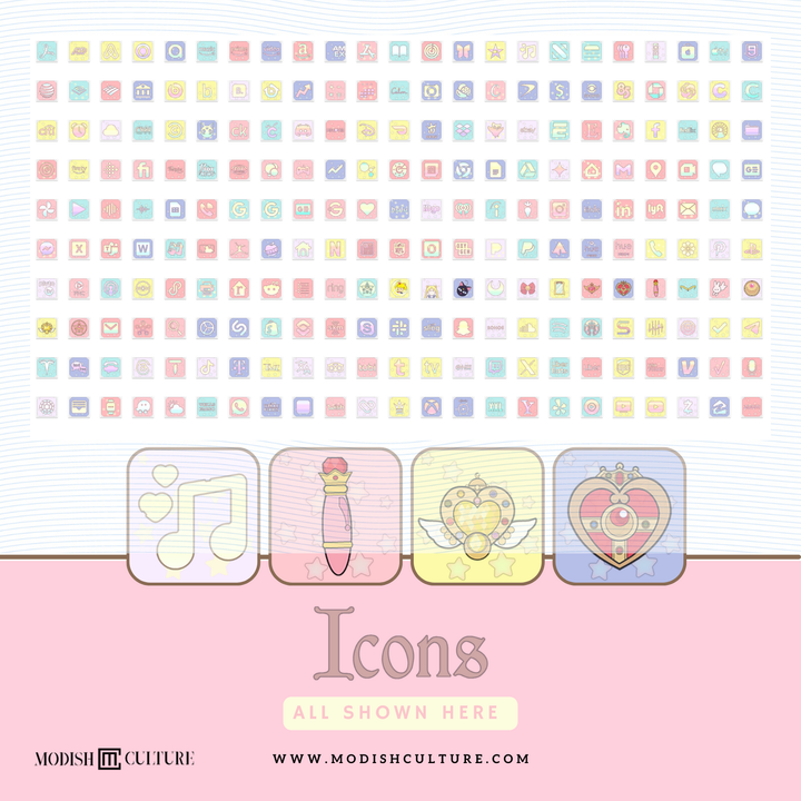 Sailor Moon iPhone App Icon Pack