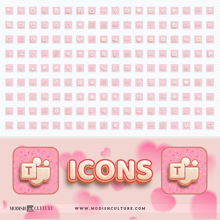 Sweet Love iPhone App Icon Theme for iOS14+