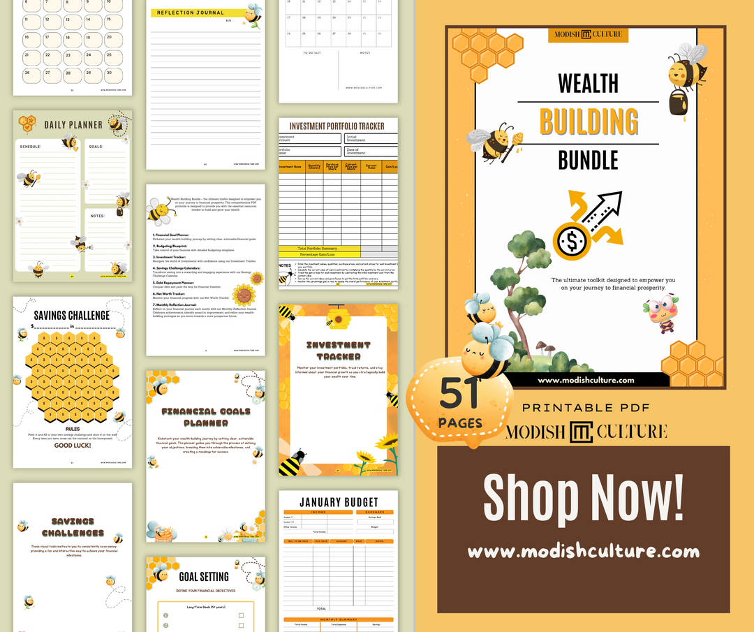 Wealth Building Bundle | PRINTABLE PDF
