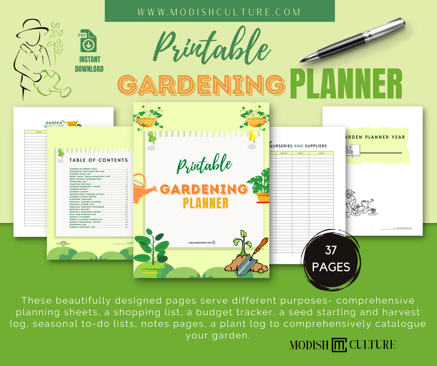 Gardening Planner | PRINTABLE PDF