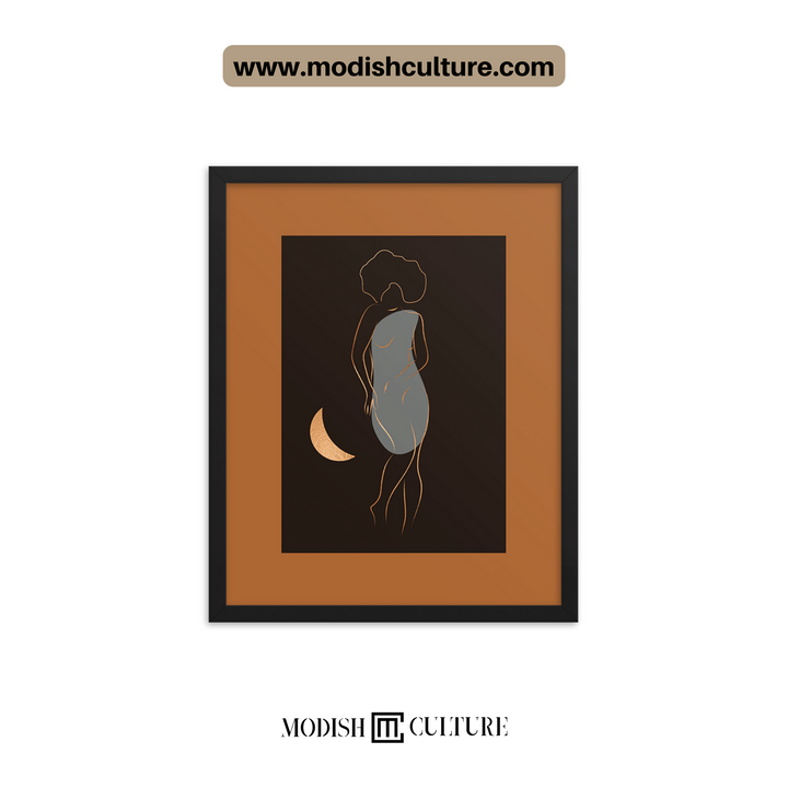 Golden Beauty Silhouette Wall Art JPG | PRINTABLE Set of 4