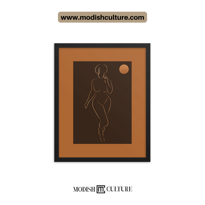 Golden Beauty Silhouette Wall Art JPG | PRINTABLE Set of 4