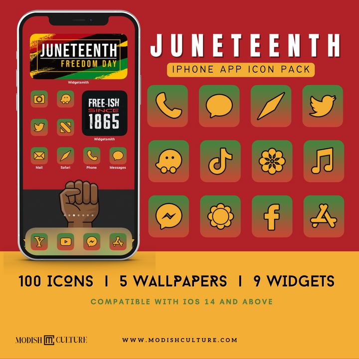 Juneteenth App Icon Theme | Black History | Culture