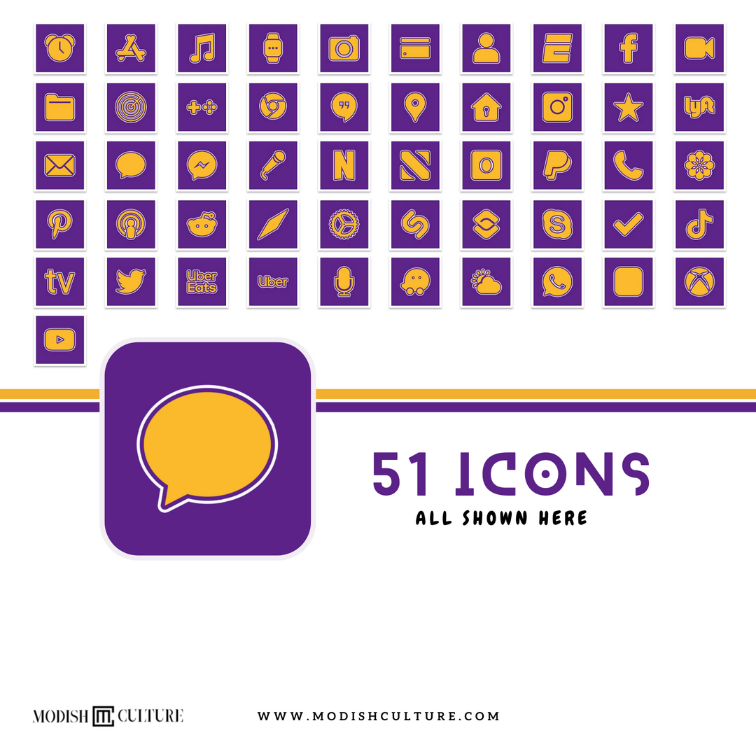 Lakers iPhone App Icon Theme for iOS14+