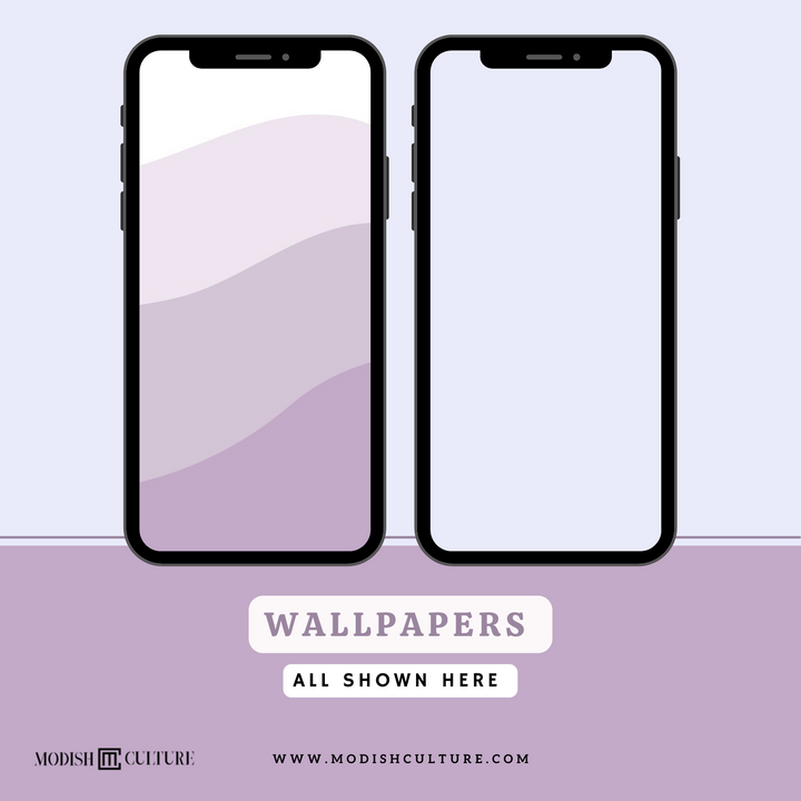 Lilac Purple iPhone iOS14+ App Icon Theme
