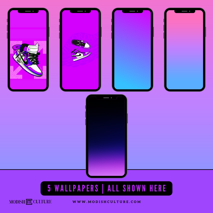 Purple JORDAN iPhone iOS14+ App Icon Theme