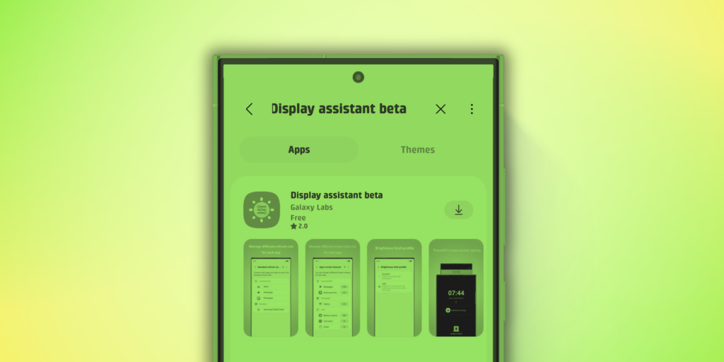 Samsung Display Assistant App Features