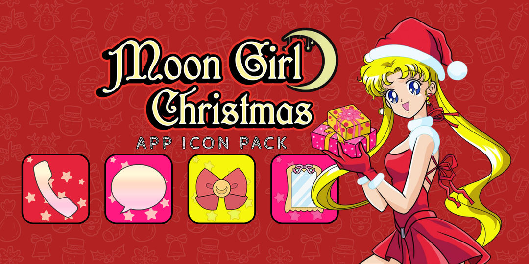 Bring Magical Holiday Cheer to Your Phone with the Sailor Moon Christmas Icon Pack