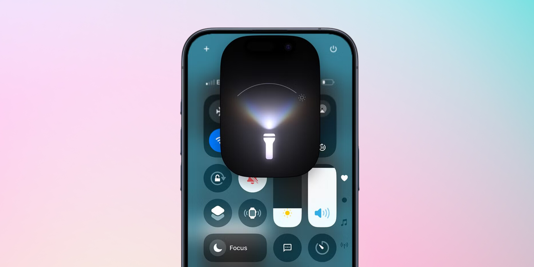 iPhone Flashlight Focus