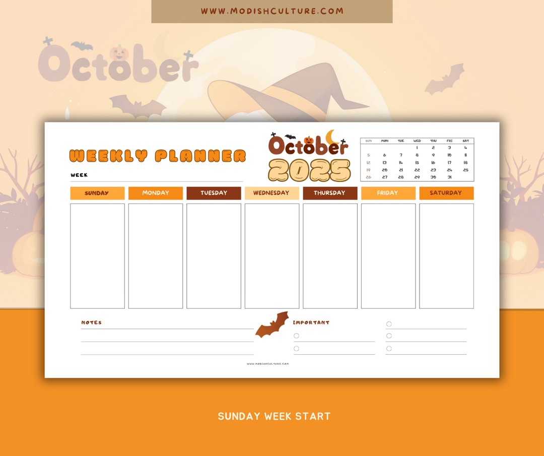 2025 KAWAII Weekly Planner | PRINTABLE PDF