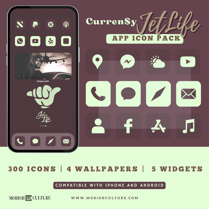 Jet Life Curren$y App Icon Theme for iPhone and Android