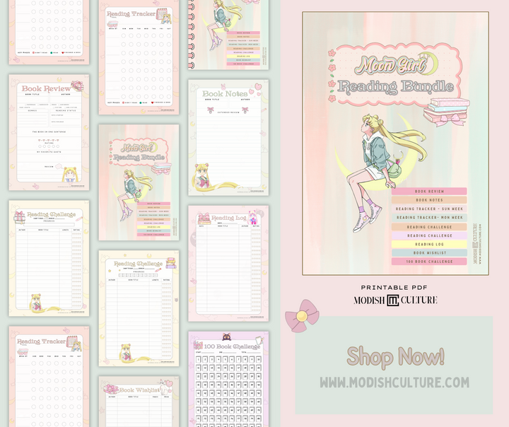 Moon Girl Reading Bundle | PRINTABLE PDF
