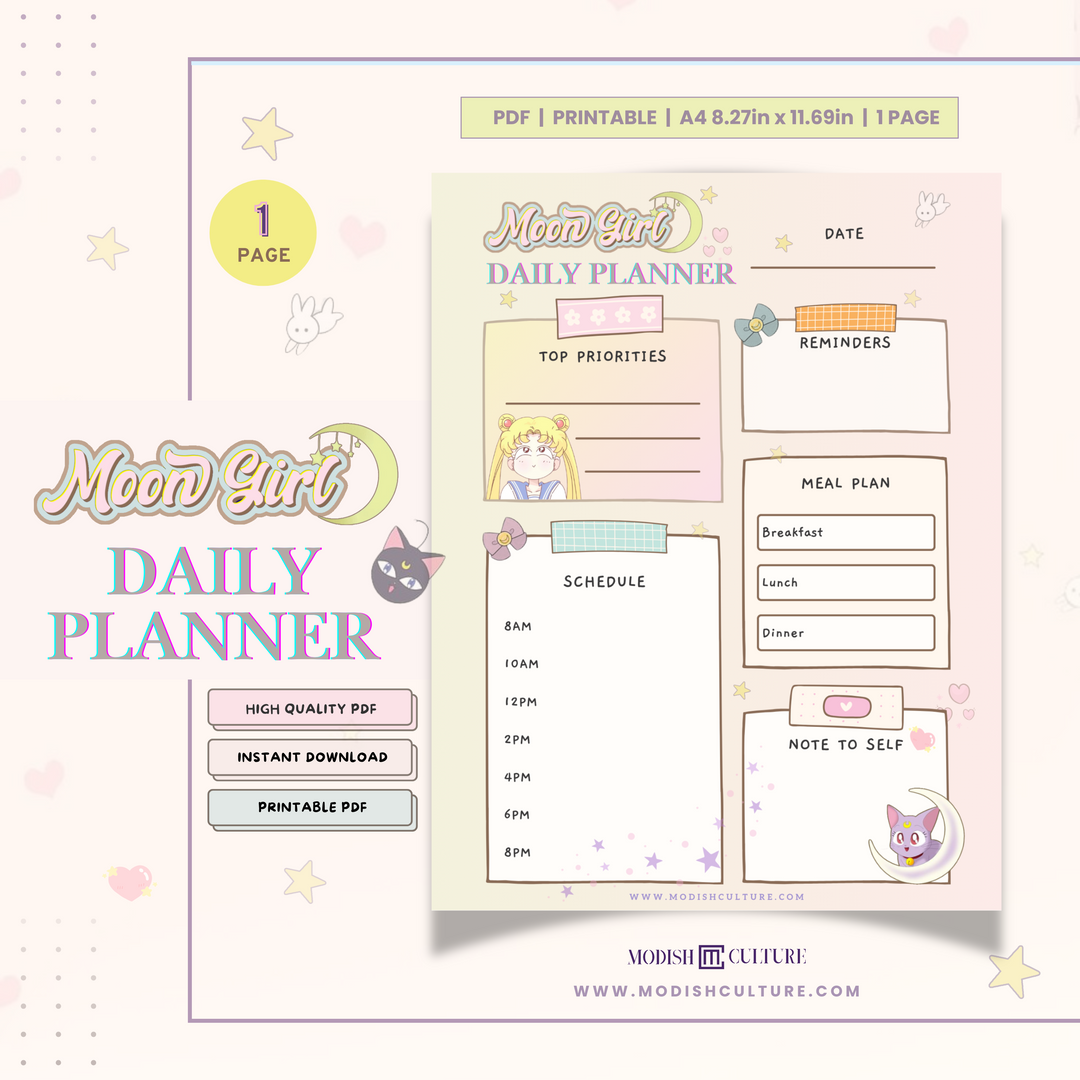 Moon Girl Daily Planner