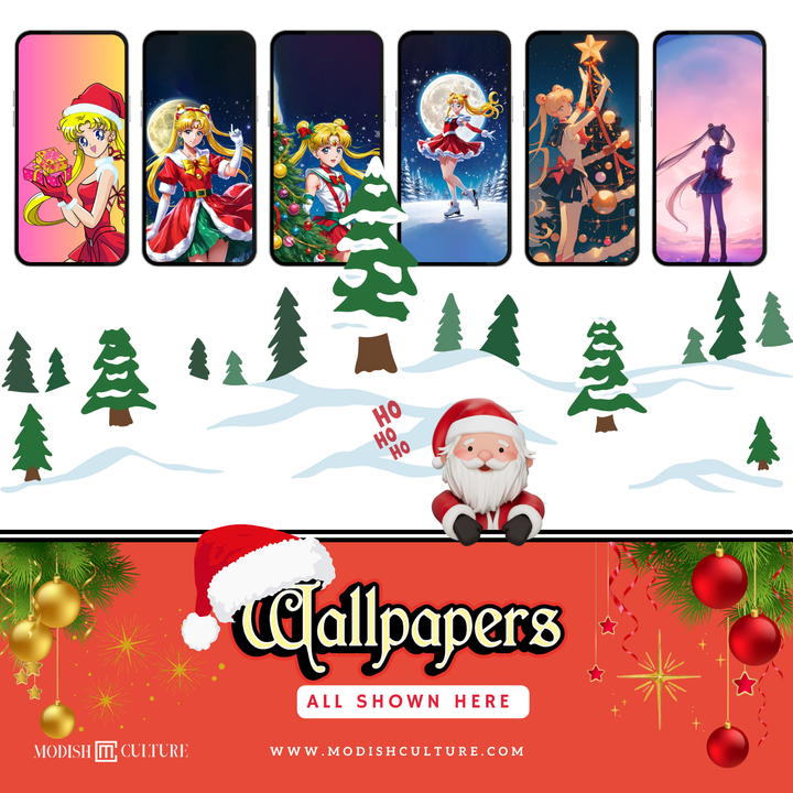 Sailor Moon Christmas iPhone App Icon Pack