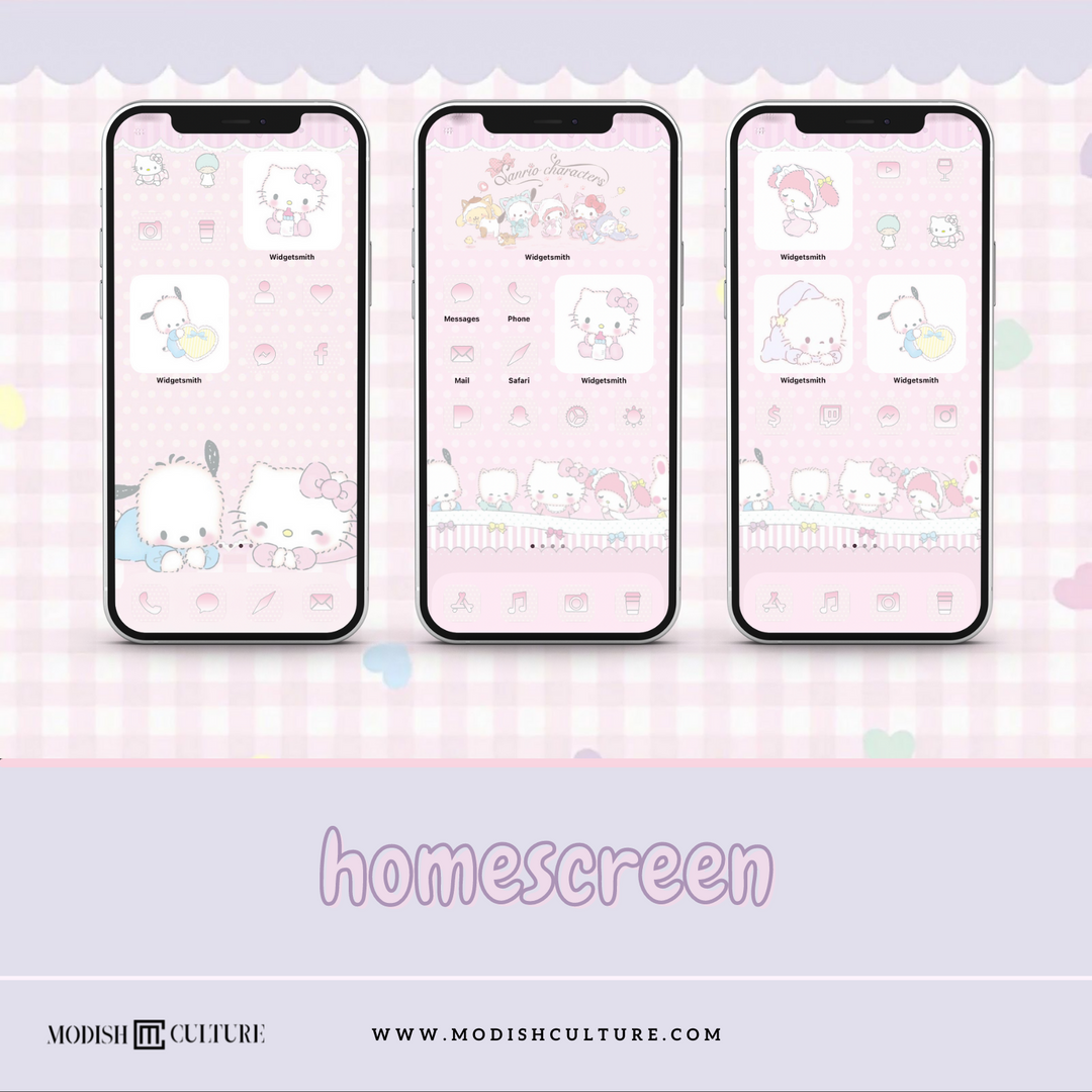 Kawaii Baby Characters iPhone iOS14+ App Icon Theme