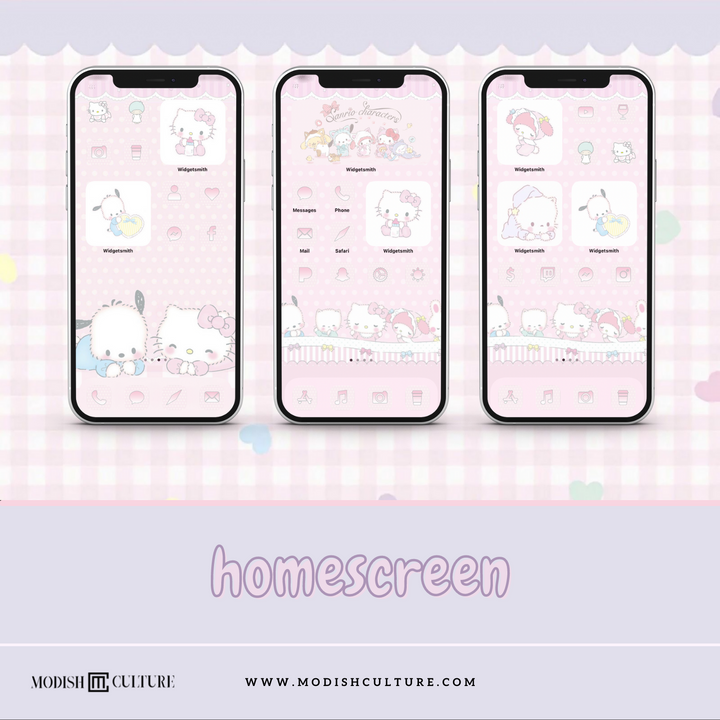 Kawaii Baby Characters iPhone iOS14+ App Icon Theme