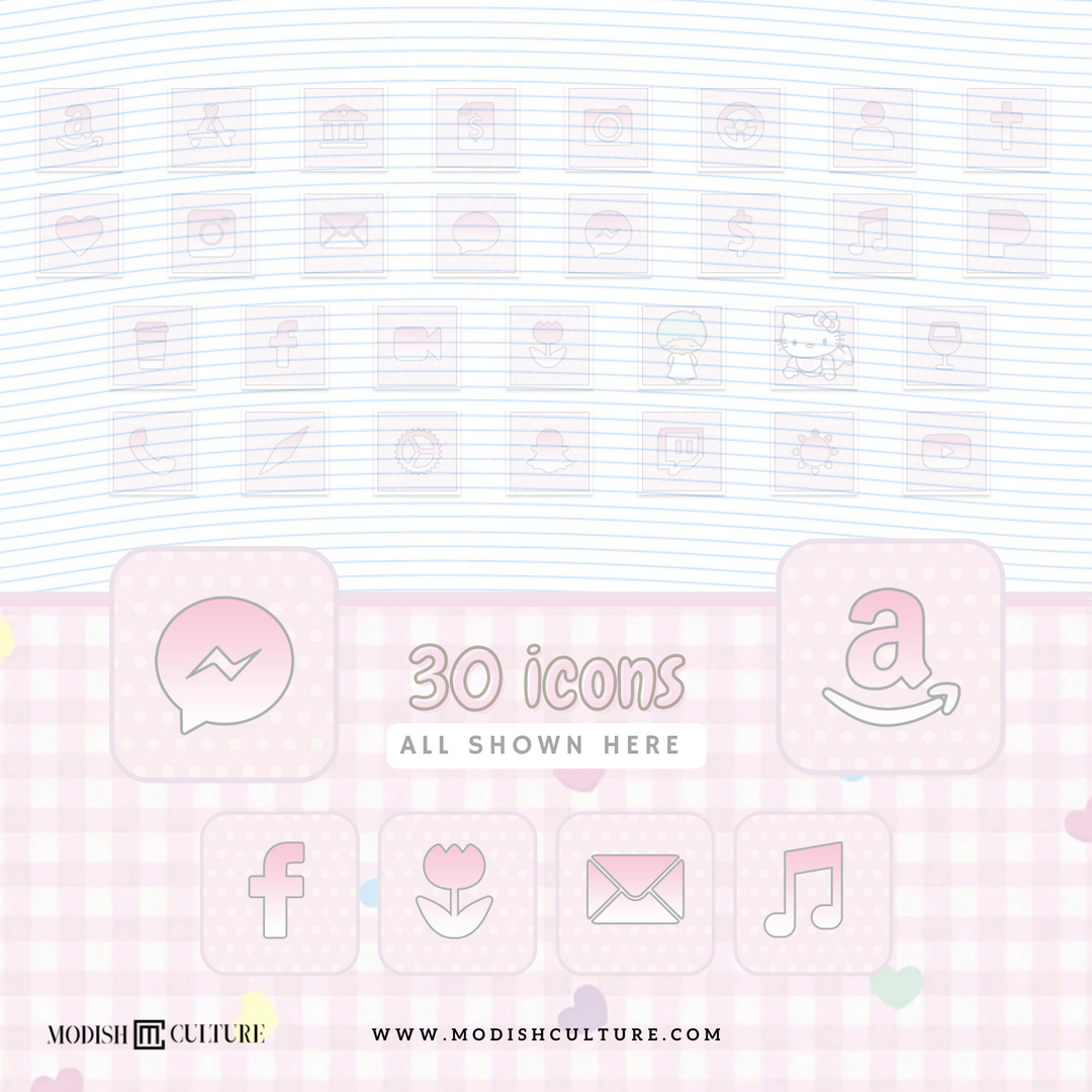 Kawaii Baby Characters iPhone iOS14+ App Icon Theme