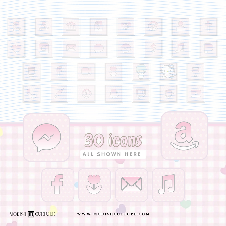 Kawaii Baby Characters iPhone iOS14+ App Icon Theme