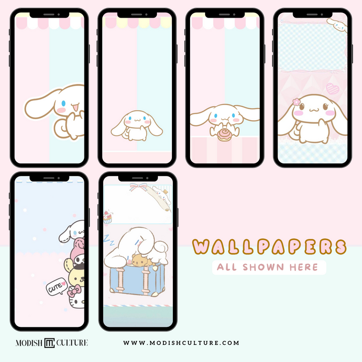 Kawaii Cinnamon Puppy iPhone iOS14+ App Icon Theme