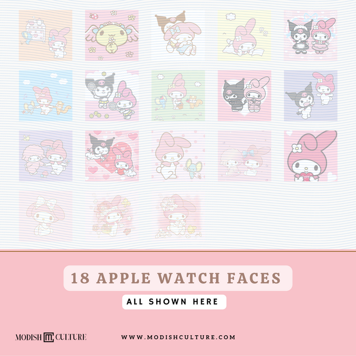 Kawaii My Melody Pink iPhone App Icon Theme Bundle for iOS14+