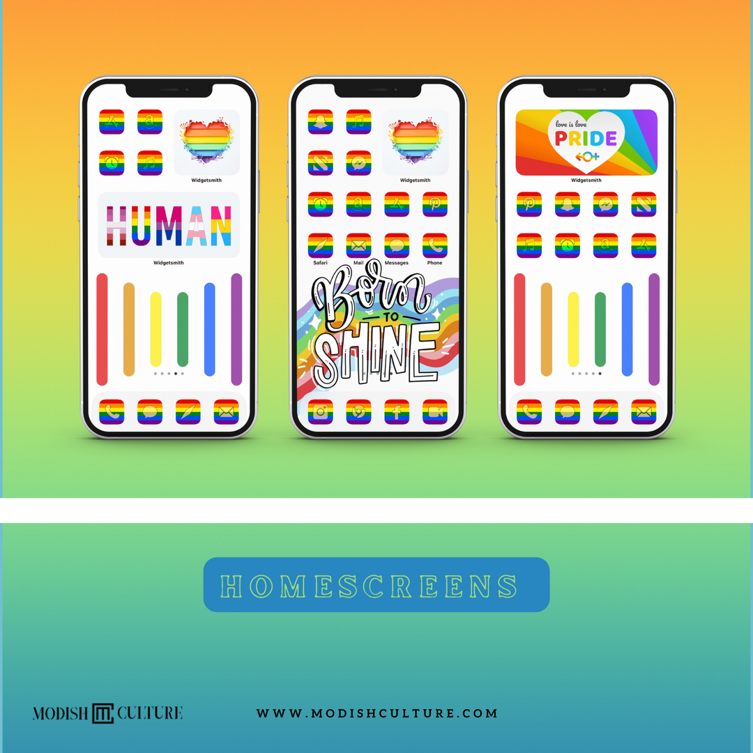 PRIDE iPhone iOS14+ App Icon Theme